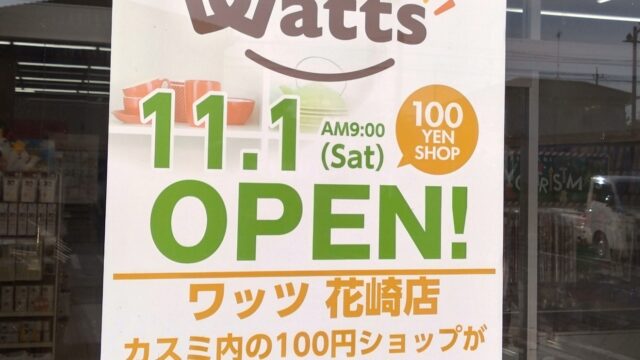 ワッツのオープンチラシ