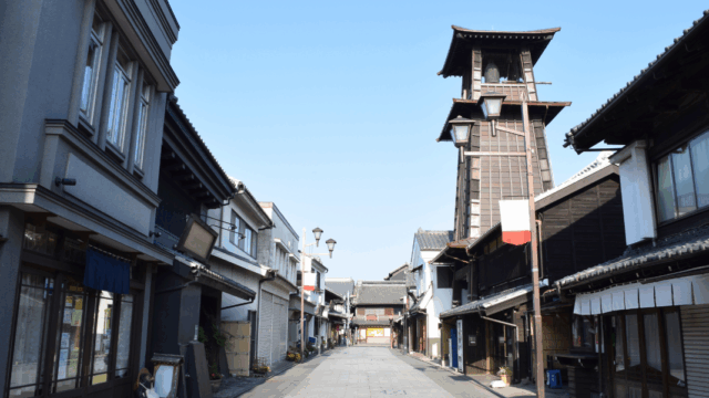 時の鐘周辺の町並みの写真